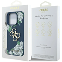 Guess Grained Roses Big 4G logo Apple iPhone 16 Pro Max blue