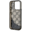 Karl Lagerfeld Liquide Glitter Monogram Gradient Apple iPhone 15 Pro black