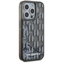 Karl Lagerfeld Liquide Glitter Monogram Gradient Apple iPhone 15 Pro Max black