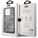 Karl Lagerfeld Liquide Glitter Monogram Gradient Apple iPhone 15 Pro Max black