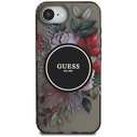 Guess IML Flowers MagSafe Apple iPhone 17e / 16e black