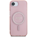 Guess IML Glitter Circle MagSafe Apple iPhone 17e / 16e pink