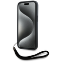 Karl Lagerfeld Saffiano Athleisure Stripes Cord Apple iPhone 15 Pro Max black-red