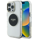Guess IML Metal Colored Circle Classic Logo MagSafe Apple iPhone 16 Pro black