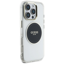 Guess IML Metal Colored Circle Classic Logo MagSafe Apple iPhone 16 Pro black