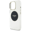 Guess IML Metal Colored Circle Classic Logo MagSafe Apple iPhone 16 Pro black