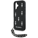 Karl Lagerfeld Saffiano Crystals w/Chain Apple iPhone 16 black