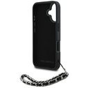 Karl Lagerfeld Saffiano Crystals w/Chain Apple iPhone 16 black