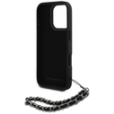 Karl Lagerfeld Saffiano Crystals w/Chain Apple iPhone 16 Pro black