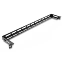 Delock cable management panel 67462 για rack 19", 0.5U, βάθος 80mm, μεταλλικό, μαύρο