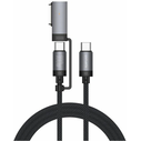 4smarts Explorer ComboCord USB-C / USB-C, MagSafe 100W 2m black