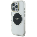 Guess IML Metal Colored Circle Classic Logo MagSafe Apple iPhone 16 Pro Max black