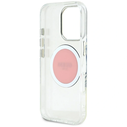 Guess IML Metal Colored Circle Classic Logo MagSafe Apple iPhone 16 Pro Max pink