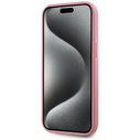 Karl Lagerfeld Wrinkled Metal Signature Apple iPhone 15 pink