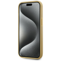 Karl Lagerfeld Wrinkled Metal Signature Apple iPhone 15 gold