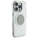 Guess IML Metal Colored Circle Classic Logo MagSafe Apple iPhone 16 Pro Max grey