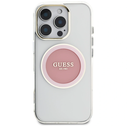 Guess IML Metal Colored Circle Classic Logo MagSafe Apple iPhone 16 Pro pink