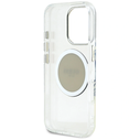 Guess IML Metal Colored Circle Classic Logo MagSafe Apple iPhone 16 Pro grey
