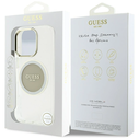 Guess IML Metal Colored Circle Classic Logo MagSafe Apple iPhone 16 Pro grey