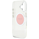 Guess IML Metal Colored Circle Classic Logo MagSafe Apple iPhone 16 pink