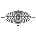 DELOCK metal fan grill for 120mm fan, black (67670)
