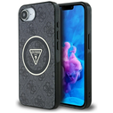 Guess IML Metal Glitter 4G Circle Triangle MagSafe Apple iPhone 17e / 16e black