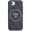 Guess IML Metal Glitter 4G Circle Triangle MagSafe Apple iPhone 17e / 16e black