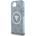 Guess IML Metal Glitter 4G Circle Triangle MagSafe Apple iPhone 17e / 16e blue
