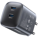USAMS CC305 T66 45W GaN 2xUSB-C Wall Charger tarnish