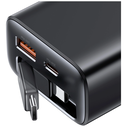USAMS Xiang Series CC296 30W USB-A, USB-C Wall Charger + USB-C Cable white