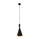 Astra Cone - Κρεμαστό Μονόφωτο E27 Μαύρο (Μ19 x Π19 x Υ38cm) - VenCore