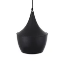 Zeno Black Drop - Κρεμαστό Μονόφωτο Φωτιστικό E27 Μαύρο (VenCore)