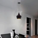 Zeno Black Drop - Κρεμαστό Μονόφωτο Φωτιστικό E27 Μαύρο (VenCore)