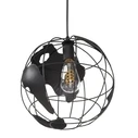 Atlas Sphere - Κρεμαστό Φωτιστικό E27 Μαύρο Μεταλλικό Πλέγμα