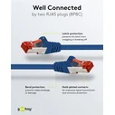Goobay S/FTP Cat.6 (Gigabit) Καλώδιο Δικτύου Ethernet 5m Μπλε 68270