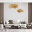 Bamboo Wave Κρεμαστό Μονόφωτο Boho Μπαμπού - VenCore 81700