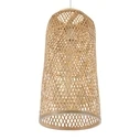 Bamboo Tower - Κρεμαστό Μονόφωτο Φωτιστικό E27 από Φυσικό Μπαμπού (25 x 25 x 50 cm) - VenCore