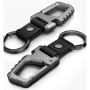 Tech-Protect Slidelock Carabiner Keychain Gunmetal