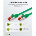 Goobay S/FTP Cat 6 Network Cable 1m Green (Model 68289)