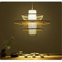 Zen Lotus - Hanging Multi-light Pendant E27 Modern Bamboo Natural Weave (45 x 45 x 42.5 cm) - VenCore