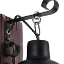 Vintage Lantern - Επιτοίχιο Μονόφωτο E27 Classic Ξύλο-Μέταλλο Καφέ/Μαύρο - VenCore