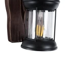 Vintage Lantern - Επιτοίχιο Μονόφωτο E27 Classic Ξύλο-Μέταλλο Καφέ/Μαύρο - VenCore