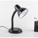 Flexi Desk Black - Επιτραπέζιο Φωτιστικό Μονόφωτο E27 Μαύρο (12 x 12 x 32 cm) VenCore