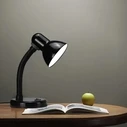 Flexi Desk Black - Επιτραπέζιο Φωτιστικό Μονόφωτο E27 Μαύρο (12 x 12 x 32 cm) VenCore