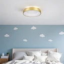 Gold Aura - Πλαφονιέρα Μονόφωτο LED 75W Χρυσό Minimal (45x45x8.5cm) VenCore