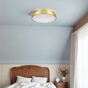 Gold Aura - Πλαφονιέρα Μονόφωτο LED 75W Χρυσό Minimal (45x45x8.5cm) VenCore