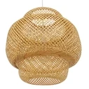 Bamboo Cloud - Κρεμαστό Μονόφωτο E27 Boho Μπαμπού Φυσικό Πλέγμα (Μ56 x Π56 x Υ54 cm)
