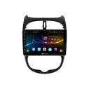 VenCore 3236-10007-0540B - Multimedia Android 15 9" IPS Display (9109A) MTK6762 Octa-Core 2GB/32GB with Front Panel, CarPlay, Android Auto & AHD Rear Camera Support for Peugeot 206 1998-2006 – Black