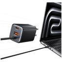 USAMS JC Series CC266 65W GaN Fast Charger USB-A, 2xUSB-C white