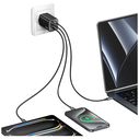 USAMS JC Series CC266 65W GaN Fast Charger USB-A, 2xUSB-C white